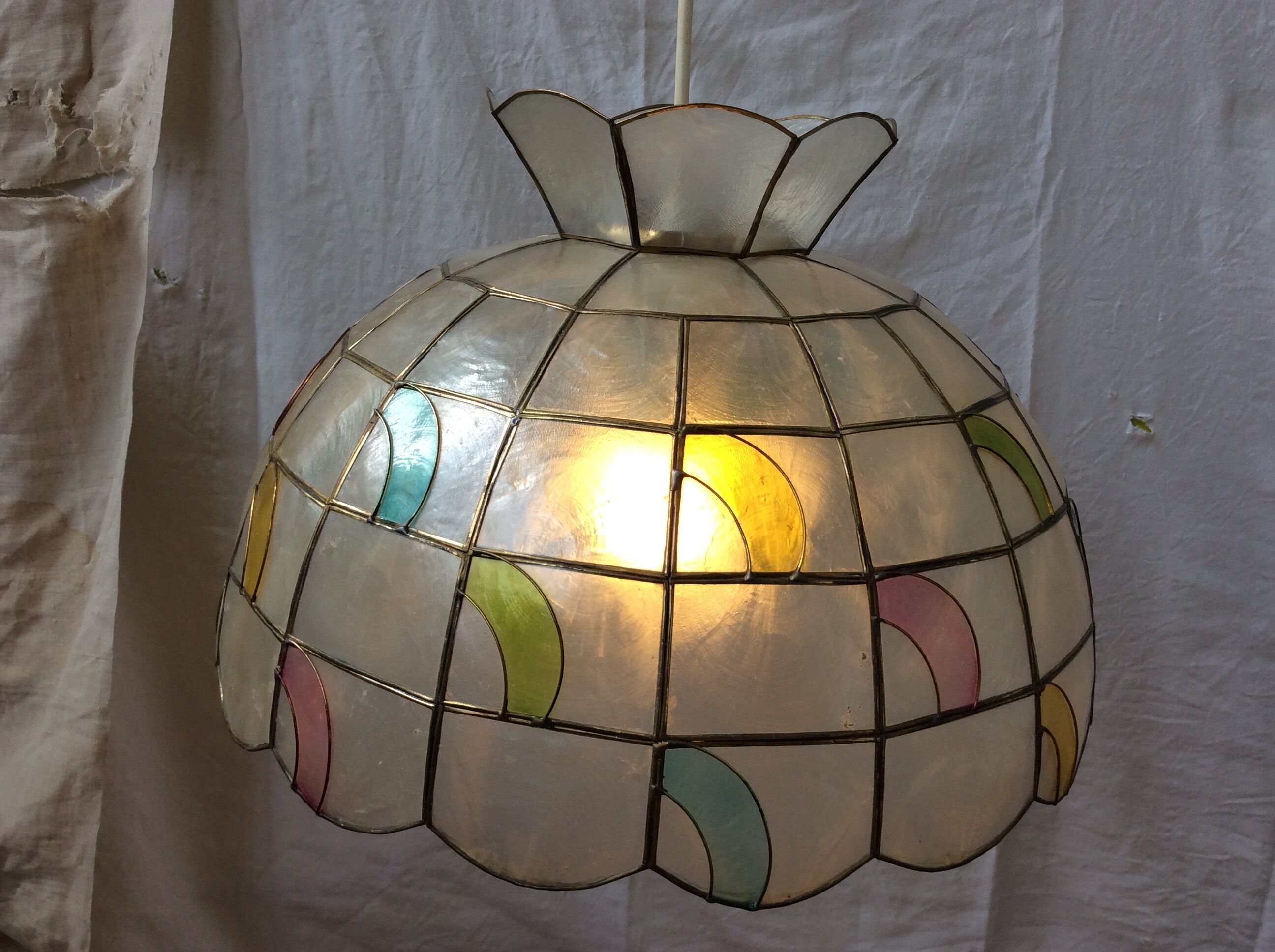 Suspension en nacre vintage