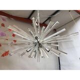 Murano Glass Oval Murano Glass Triedro Sputnik Chandelier