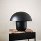 Lampe champignon métal noir