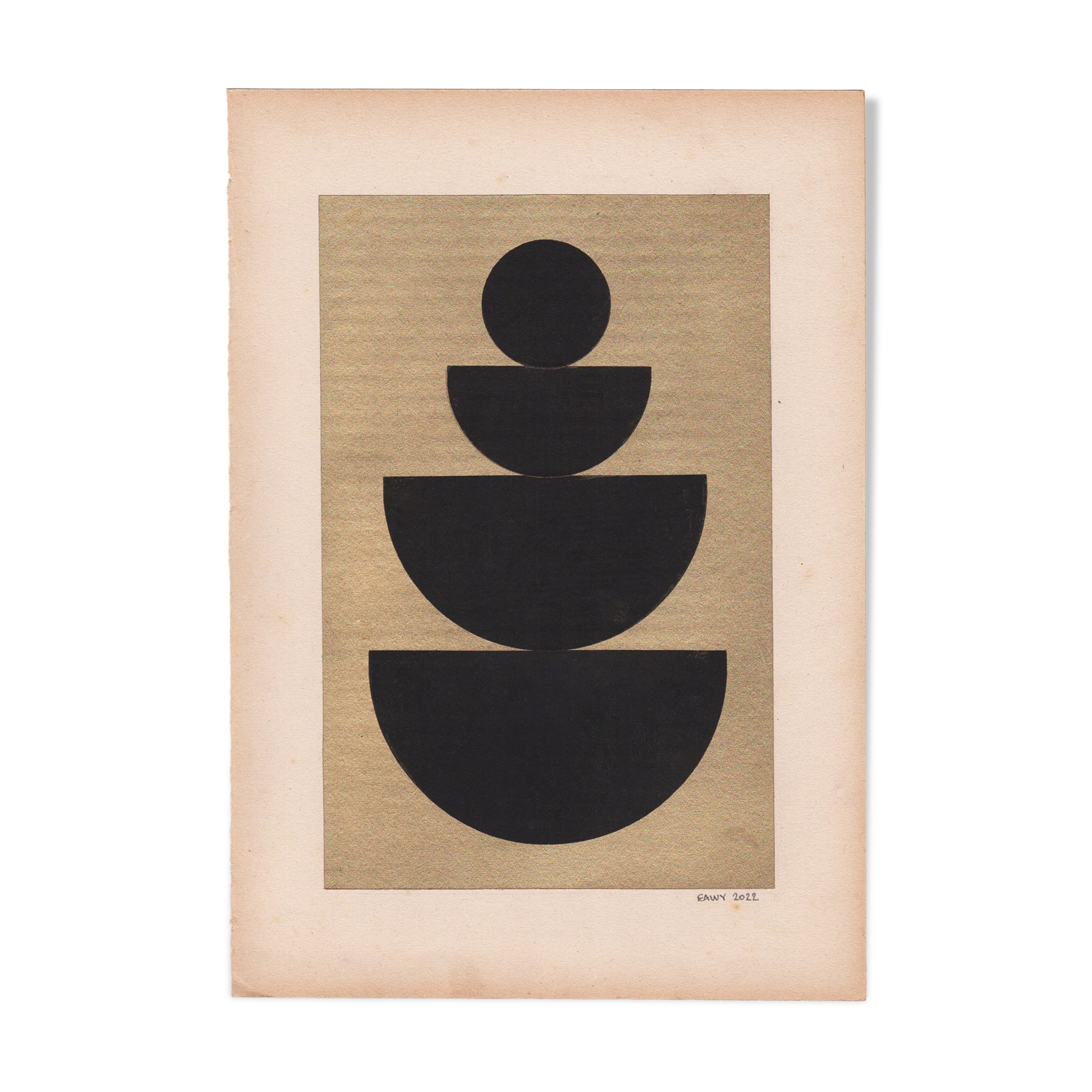 Collage on paper 20x30cm • M656 • signed Eawy