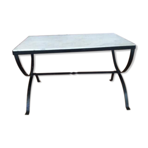 table basse en fer et
