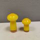 Two Holmegaard ‘Palet’ salt and pepper shakers. Michael Bang, yellow 1960s