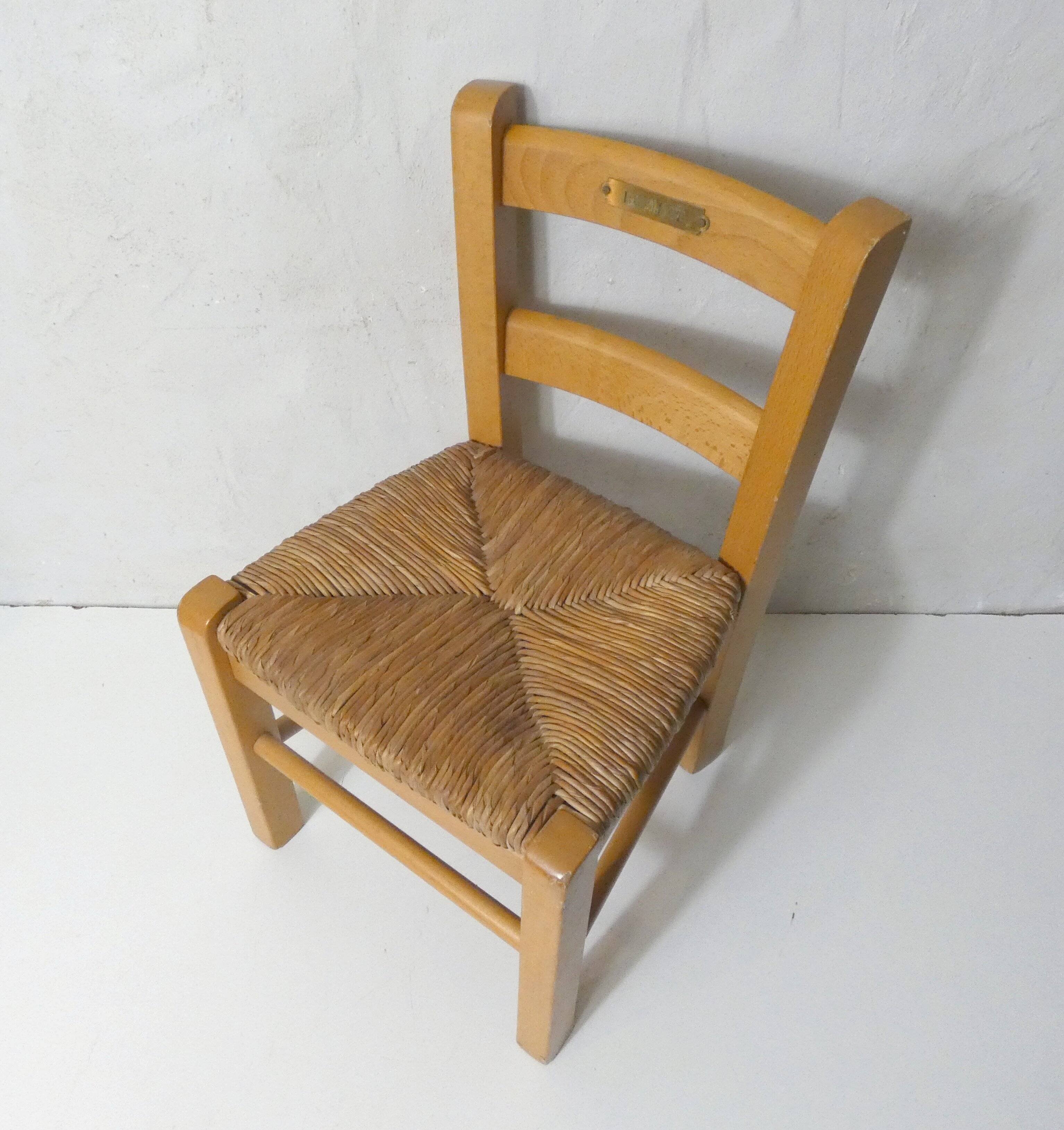petite chaise enfant en bois Baptiste