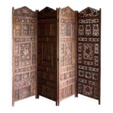 Carved wooden screen