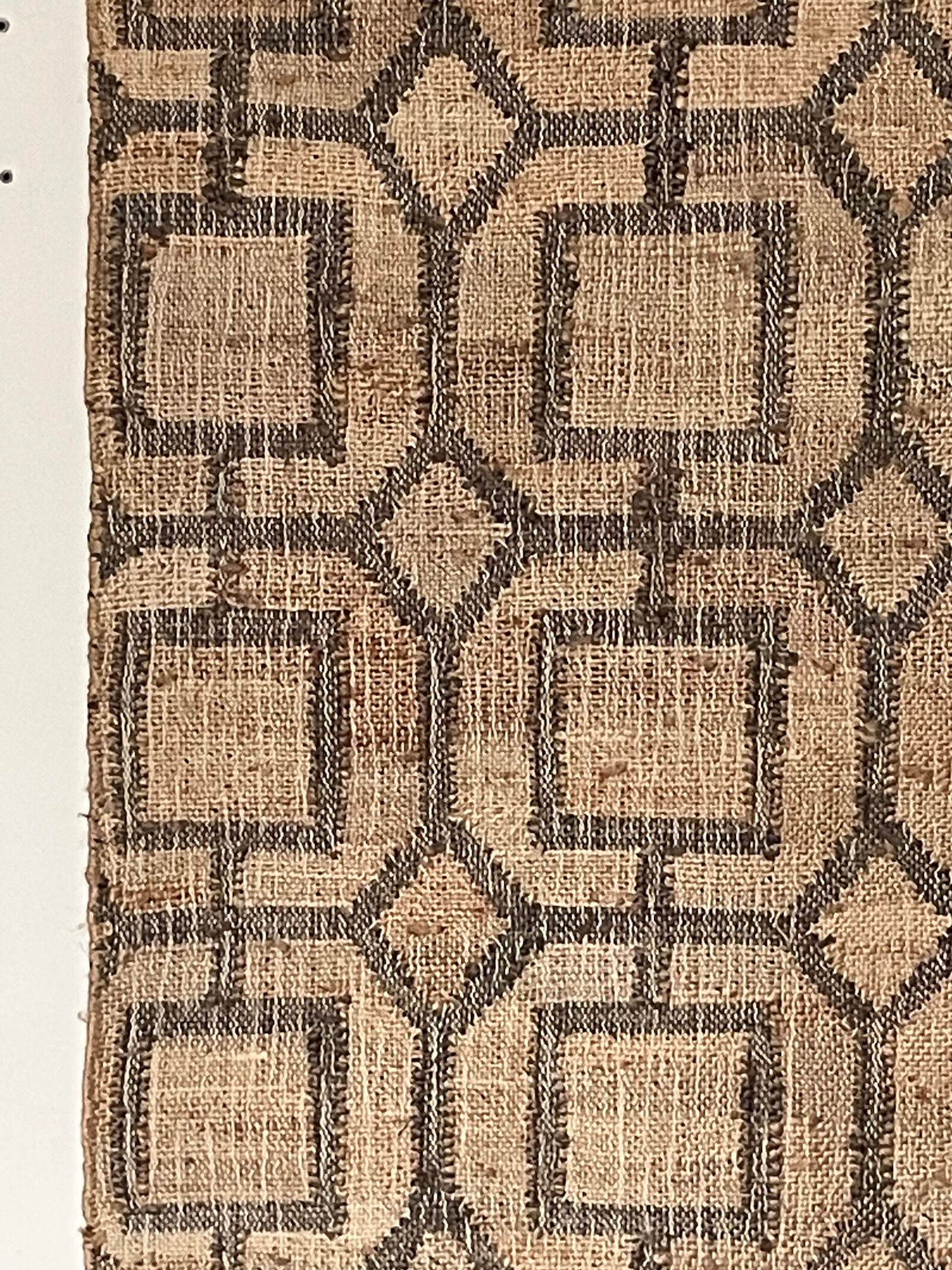 2.5 x 6 ft. - handmade hemp-cotton rug, floor carpet