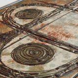Steel and ceramic coffee table