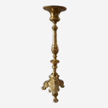 Bronze candlestick table lamp