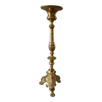 Bronze candlestick table lamp