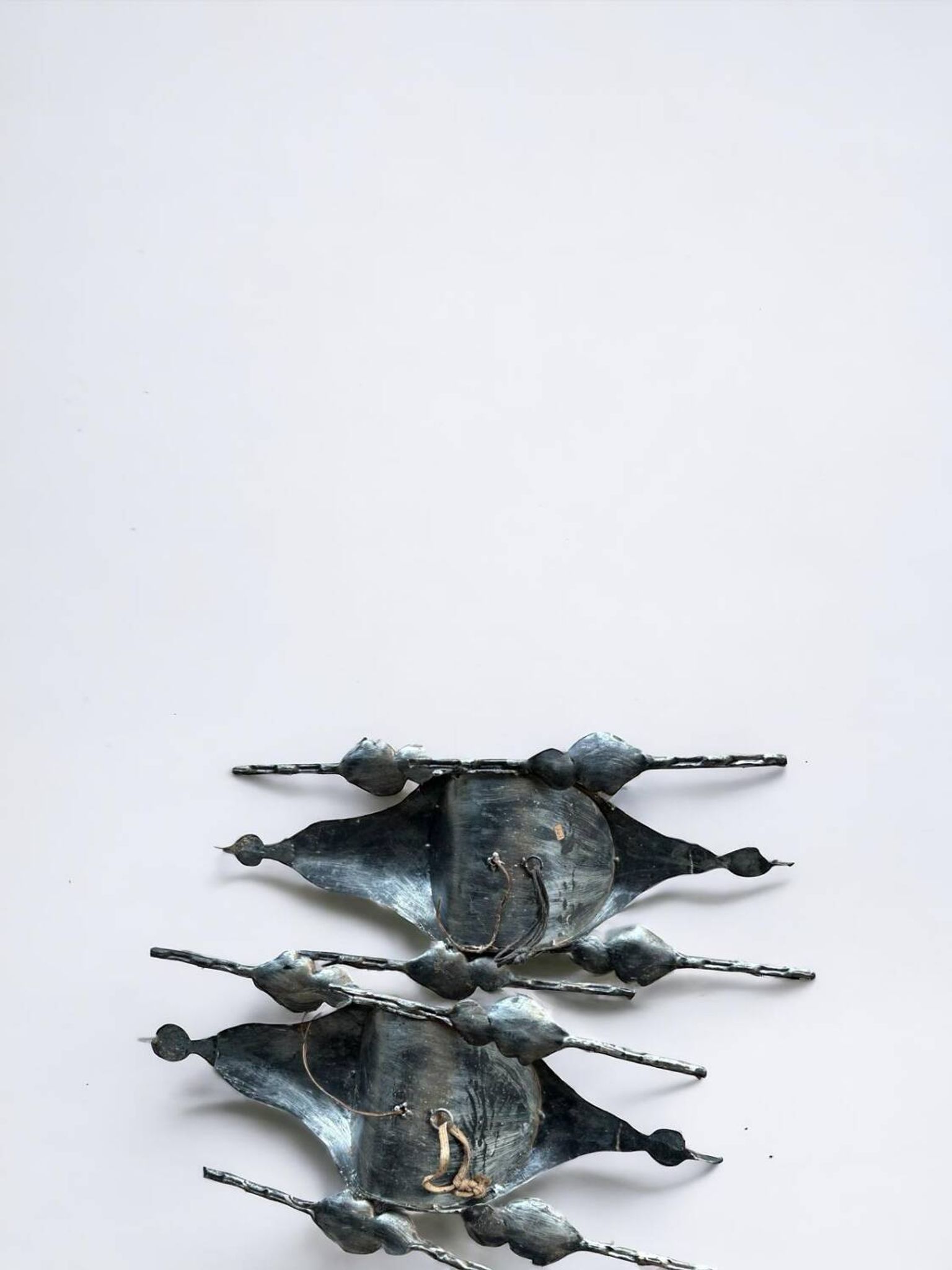 Tom Ahlstrom & Hans Ehrich - Pair Of Brutalist Sconces 1960s Metal And Glass