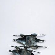 Tom Ahlstrom & Hans Ehrich - Pair Of Brutalist Sconces 1960s Metal And Glass
