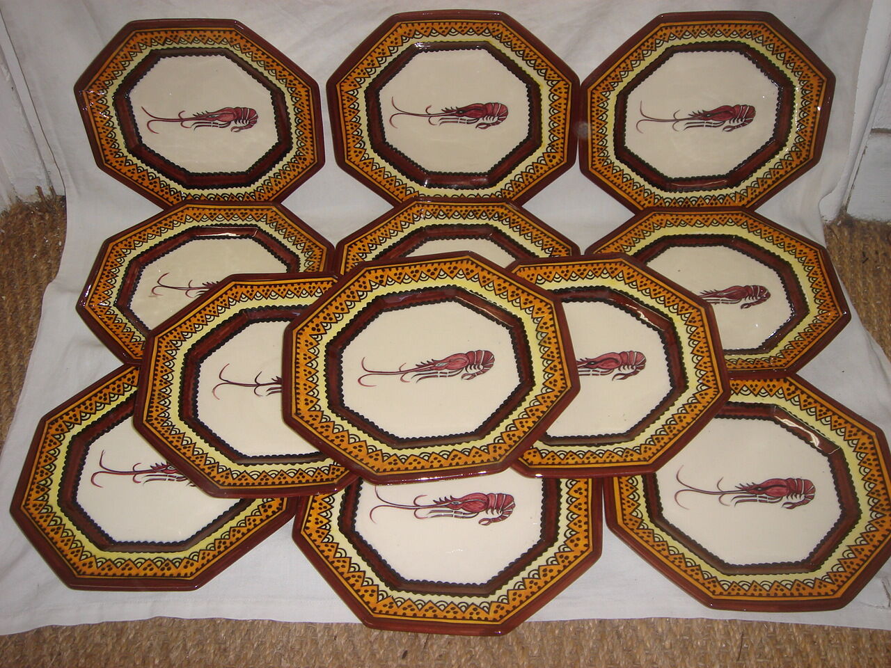 12 plates Henriot Quimper 1930