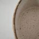 Vintage dish with black and ochre decoration and a speckled crackled interior – 1970s