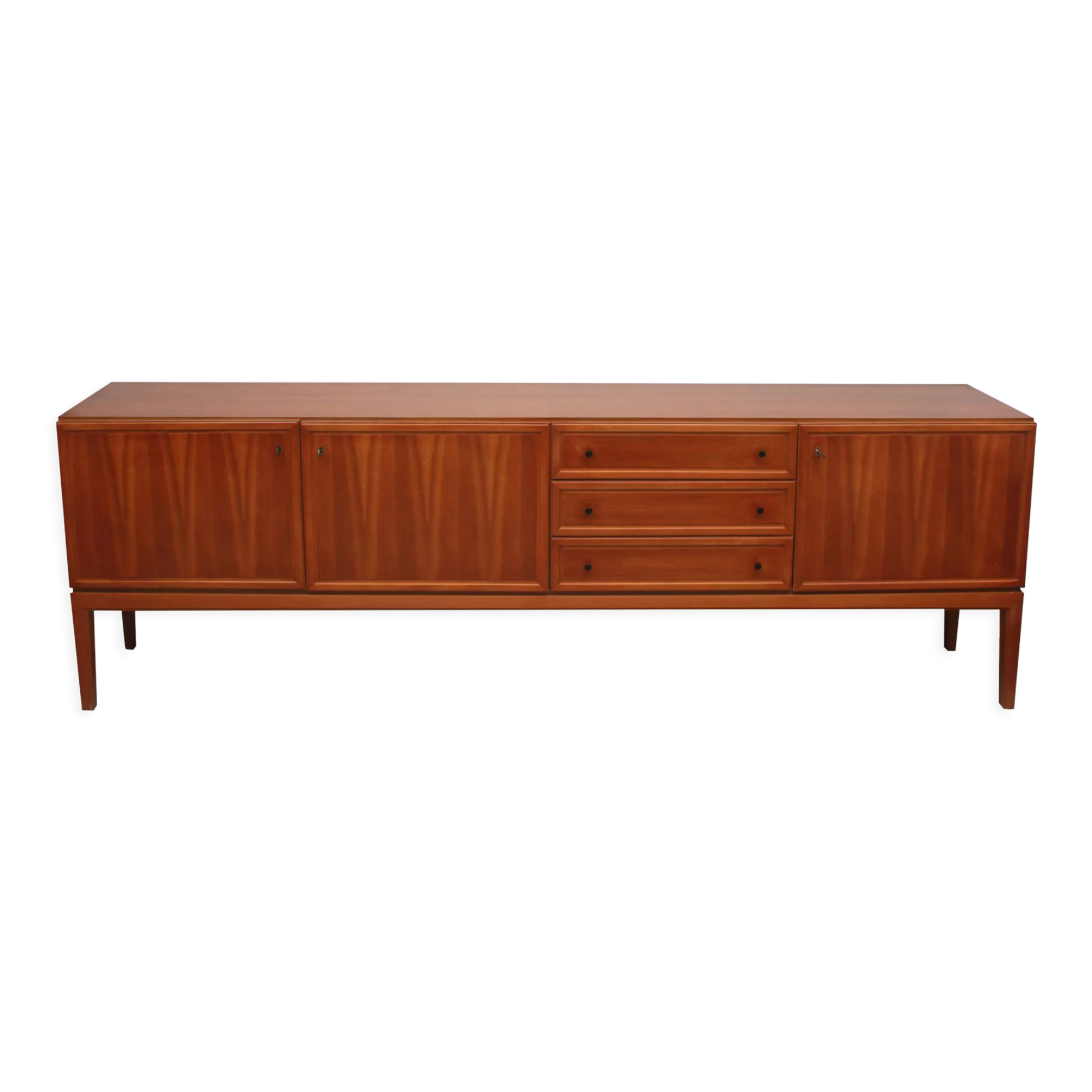 1960s sideboard in walnut, 240cm
