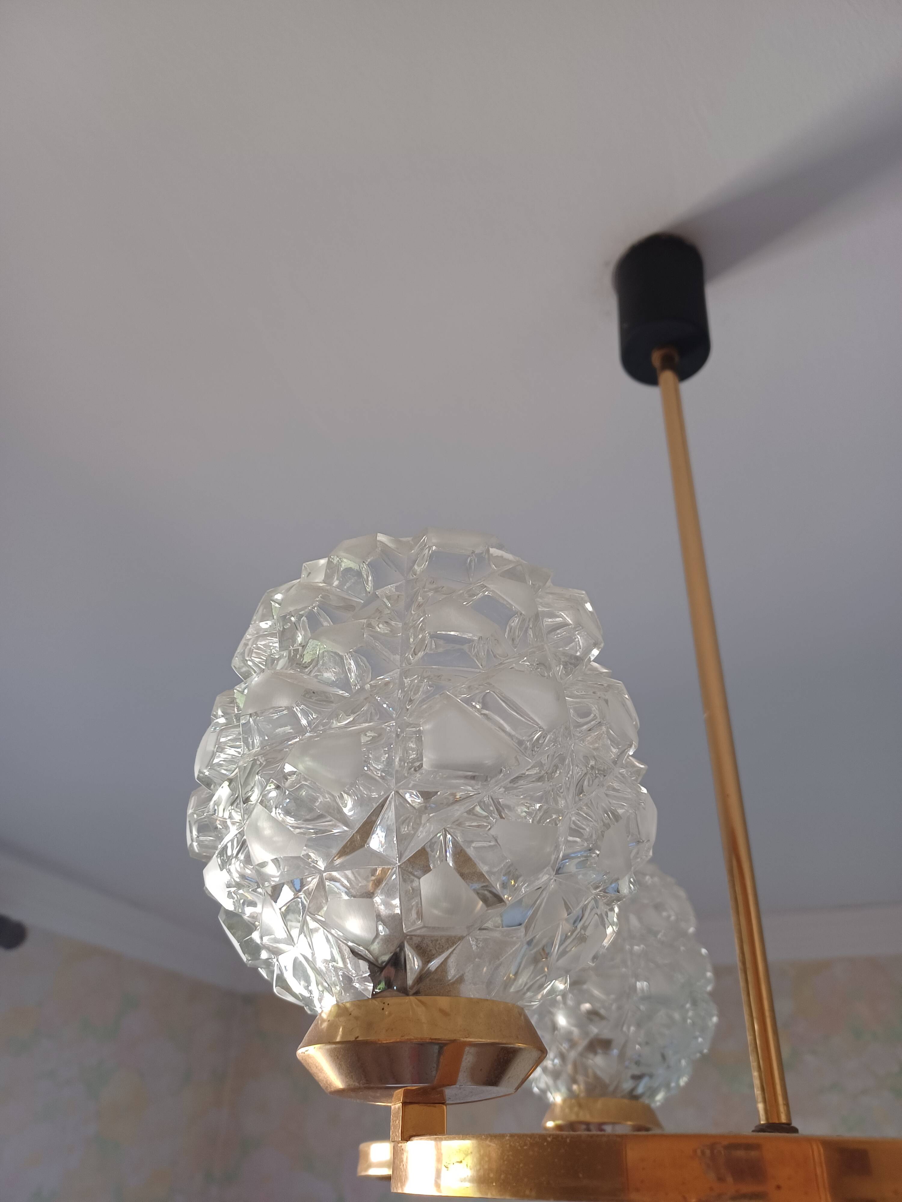 Lustre 3 Feux maison Arlus - 1950