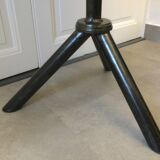 Bistro table with steel base from the 70s/80s
