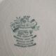 Porcelain flat plate signed Lunéville. French made. "English Style" model.