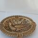 Vintage brass ashtray from the 1940s-1950s.