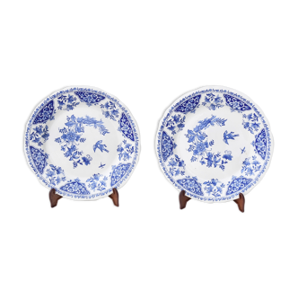 Pair of Gien's faience plates