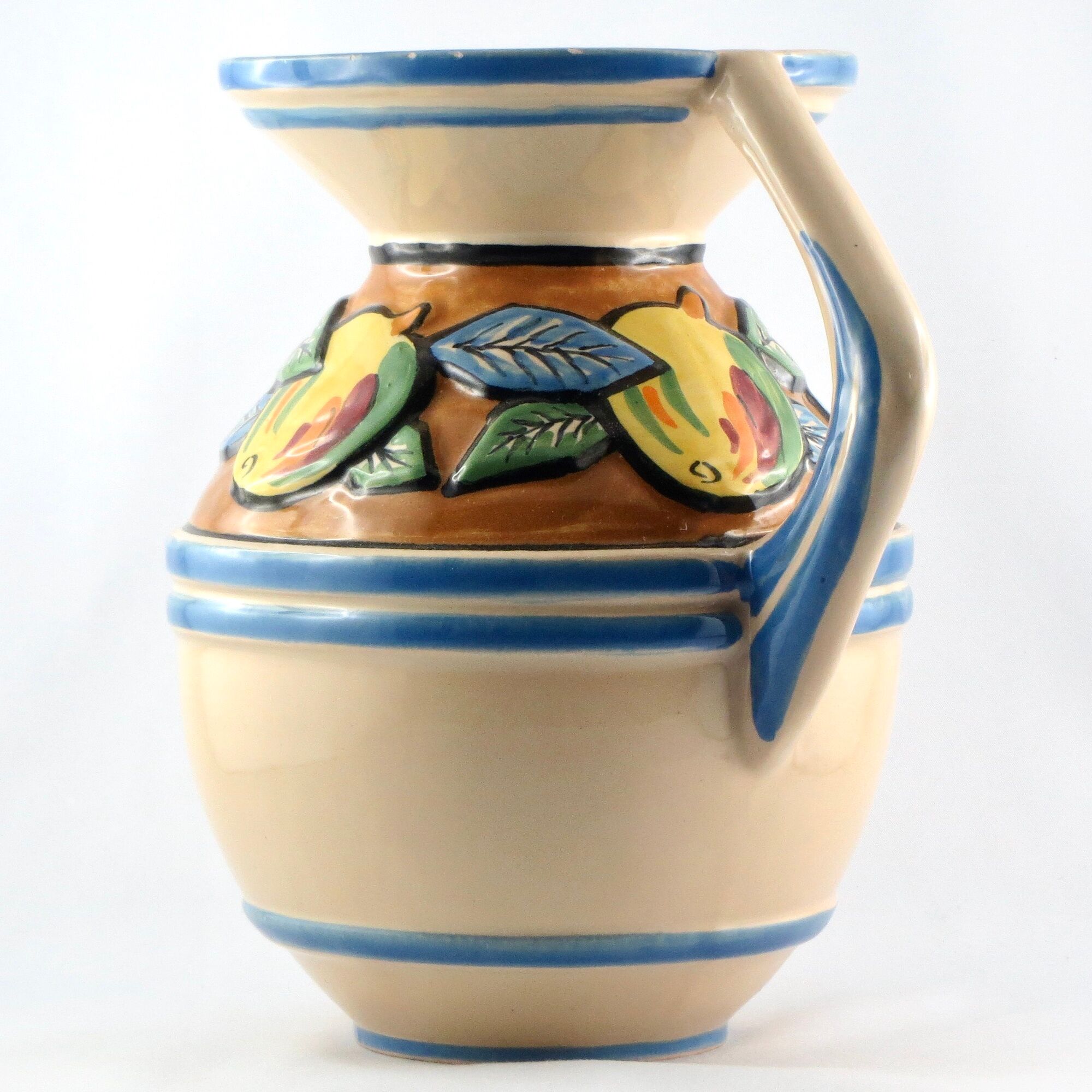 Rare ceramics pichet former pol henriot quimper faïence art deco 1930/sevellec