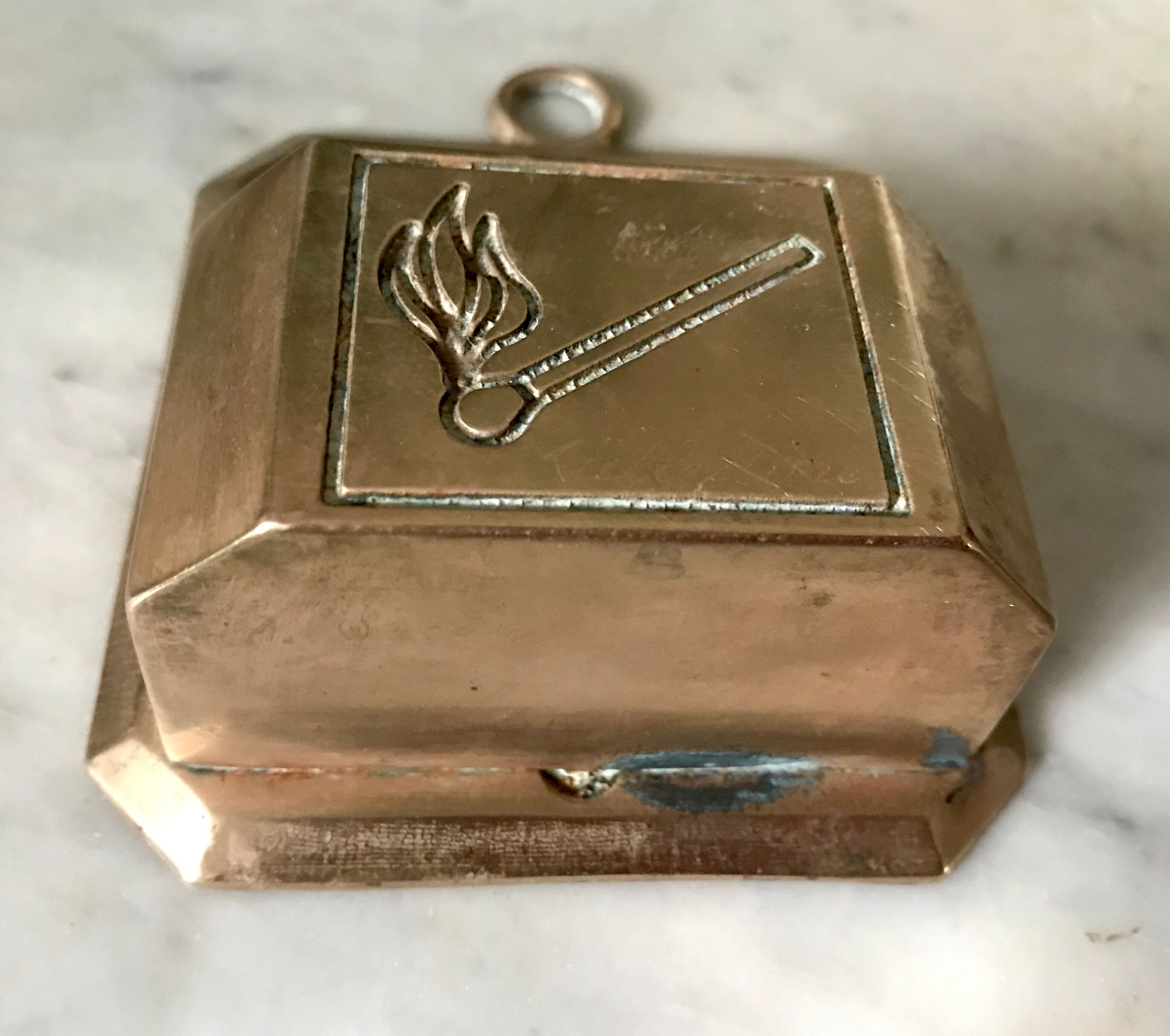 Brass hanging ashtray