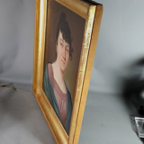 Portrait à l'huile Ecole Française début XIXe siècle d'une jeune femme  Bel état SB