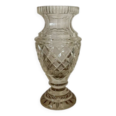 Vase en cristal taillé vintage