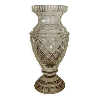 Vintage cut crystal vase