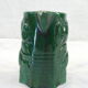 Pitcher vintage green slurry in faience of st clement with fruit