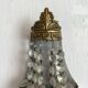 Wall light with pendants and brass hot air balloon