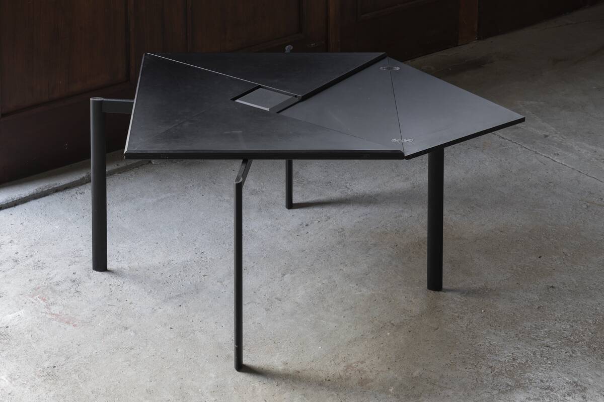 Origami dining table, Italy, 1980s