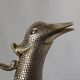 Vintage glass and silver-plated zoomorphic carafe
