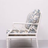 Faux Bamboo Chippendale Two seat Sofa 1970s France