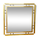 Modernist Italian mirror chrome steel gold 70 71 X 71