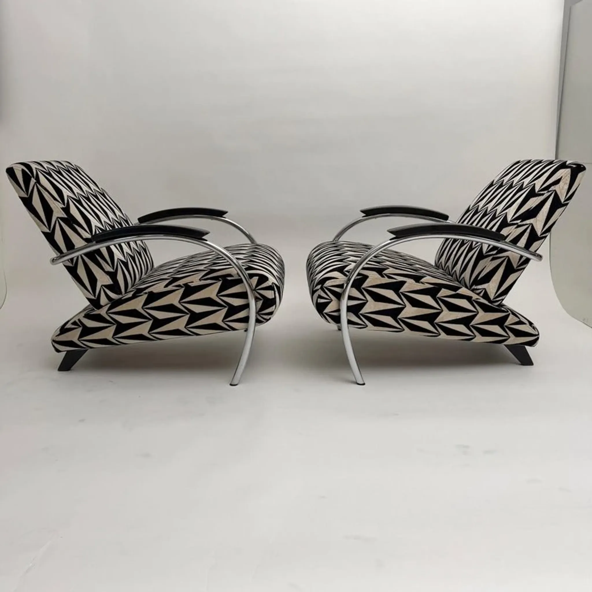 Tubular steel armchairs  by Gelderland, Netherlands, 1990, set of 2