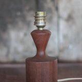 Scandinavian wooden lamp, vintage wooden lamp base, table lamp