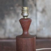 Scandinavian wooden lamp, vintage wooden lamp base, table lamp