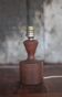 Scandinavian wooden lamp, vintage wooden lamp base, table lamp