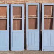 Portes doubles, deux battants, bois massif (Lot de 4)