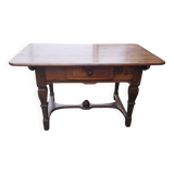 18th century walnut desk table