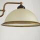 French Mid Century Bronze Effect Metal Double Billiard Light Glass Shades