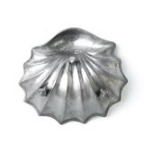 vintage shell dish, tin shell, table décor, pocket empty, tin cup, tin shell
