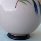 Lamp base in pink opaline.