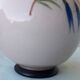Pied de lampe en opaline rose