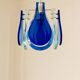 Blue Murano glass suspension light, Italy, 1970s