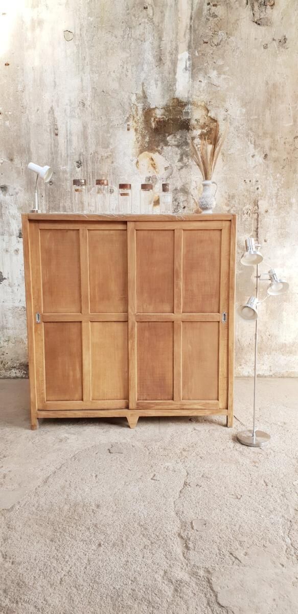 Furniture with vintage sliding doors