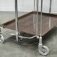 Chariot de service pliant en chrome allemand des années 1960