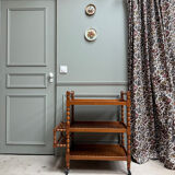 Vintage wooden serving trolley