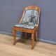 Gondola Chair in Cherry and Speckled Maple, Charles X Style – Mid-20th Century