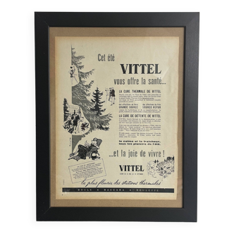 Publicité Vintage Vittel Paris Match 1954