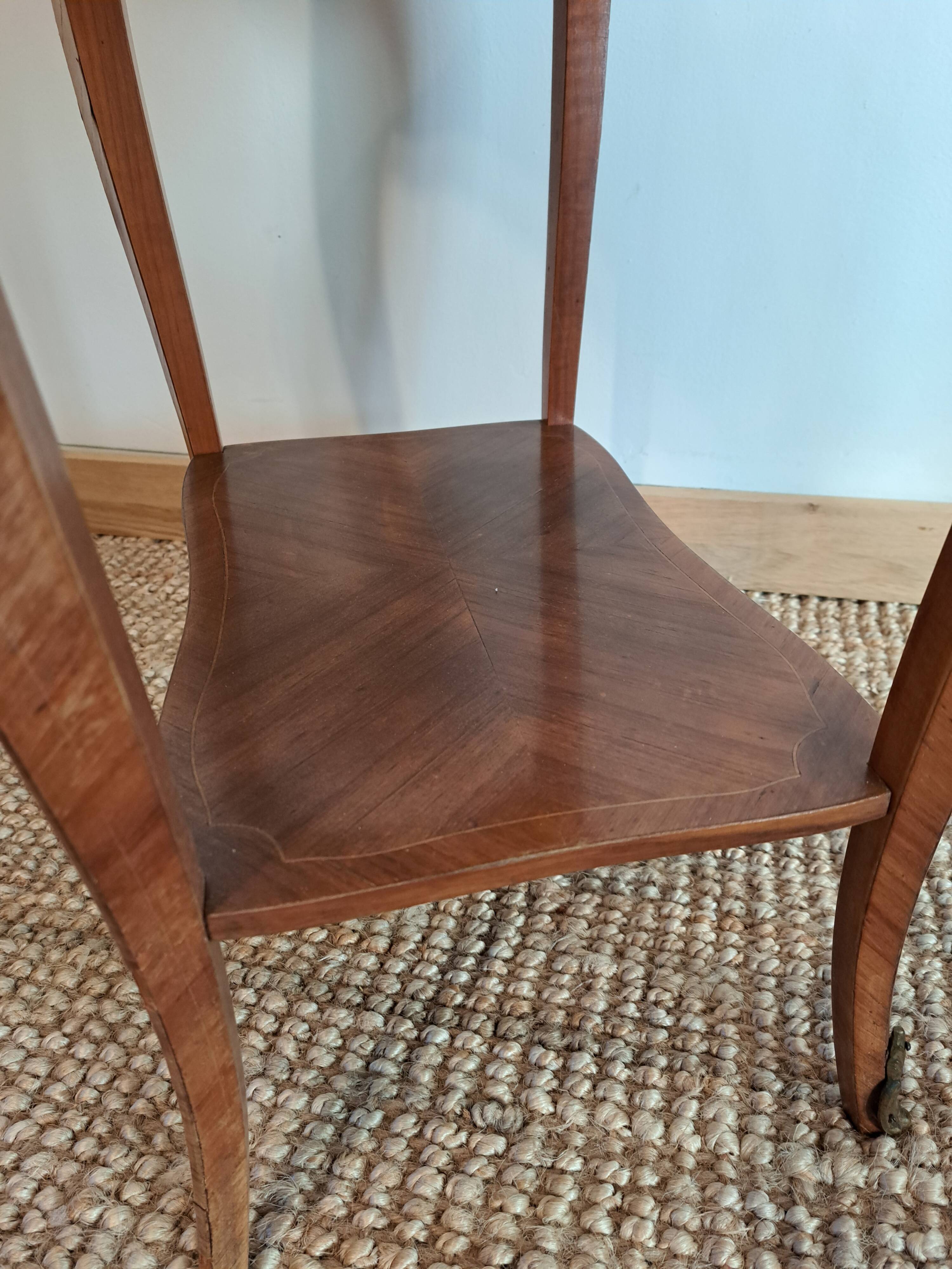 Pair of marquetry tables